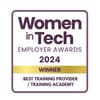 Women in Tech Employer Awards - Best Training Provider _ Training Academy Winner